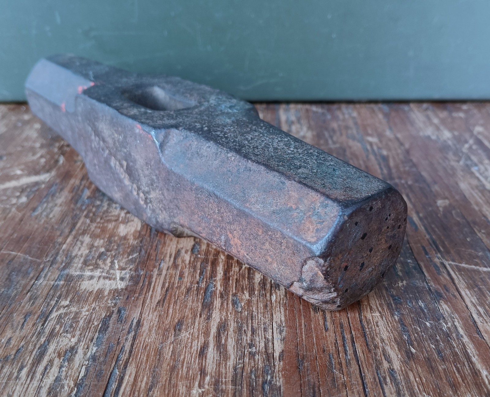 Vtg. Stacey Bros Railroad Spike Hammer Punch Blacksmith Anvil Forge Tool Heller