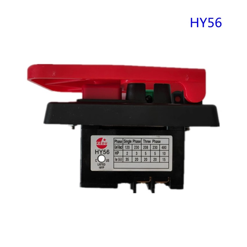 For KEDU HY56 Single Phase Switch ON OFF Push Button Switch With Emergency Stop