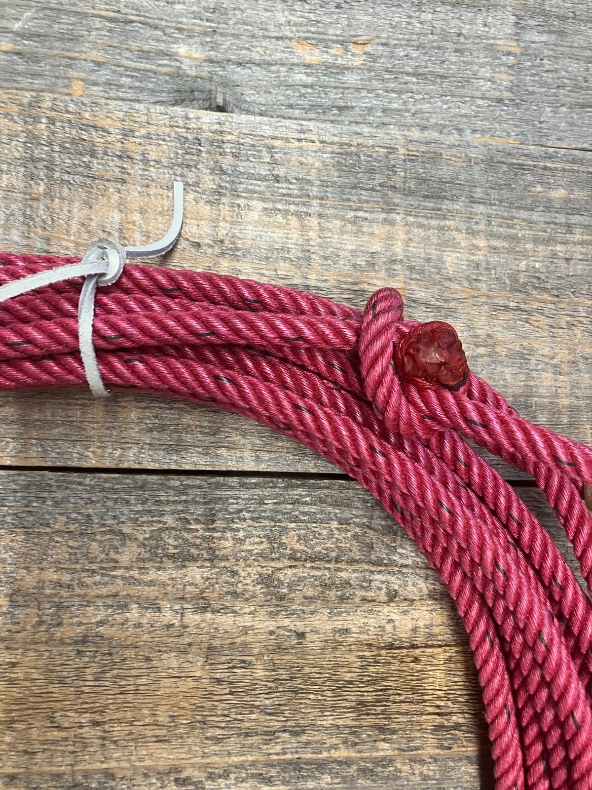 SYNCO CHAOS, 9.5mm x 50' (15.24m), RASPBERRY, 4 Strand Ranch Poly Rope