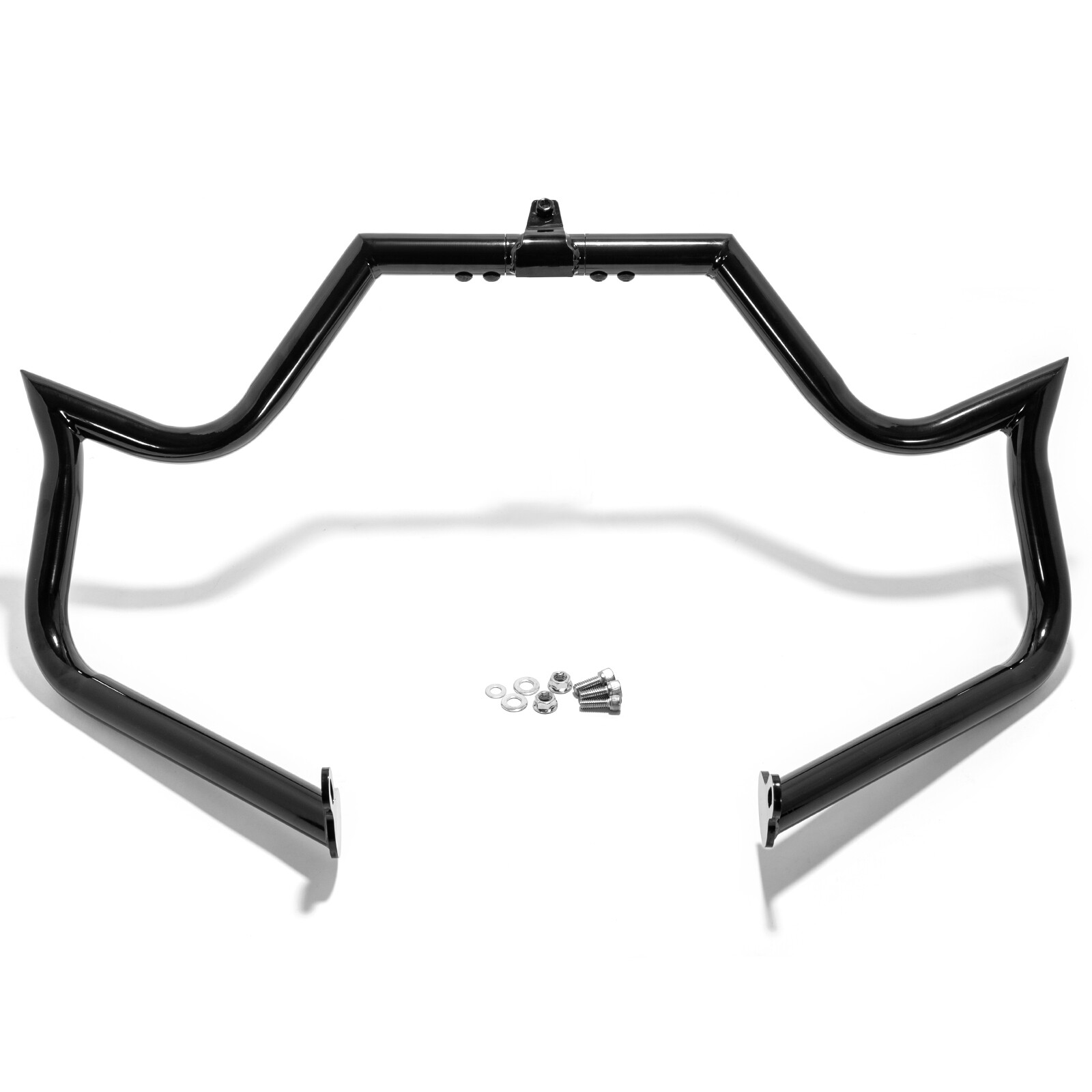 Black 1.25 Engine Guard Highway Crash Bar For Harley Touring Electra Glide 09-22