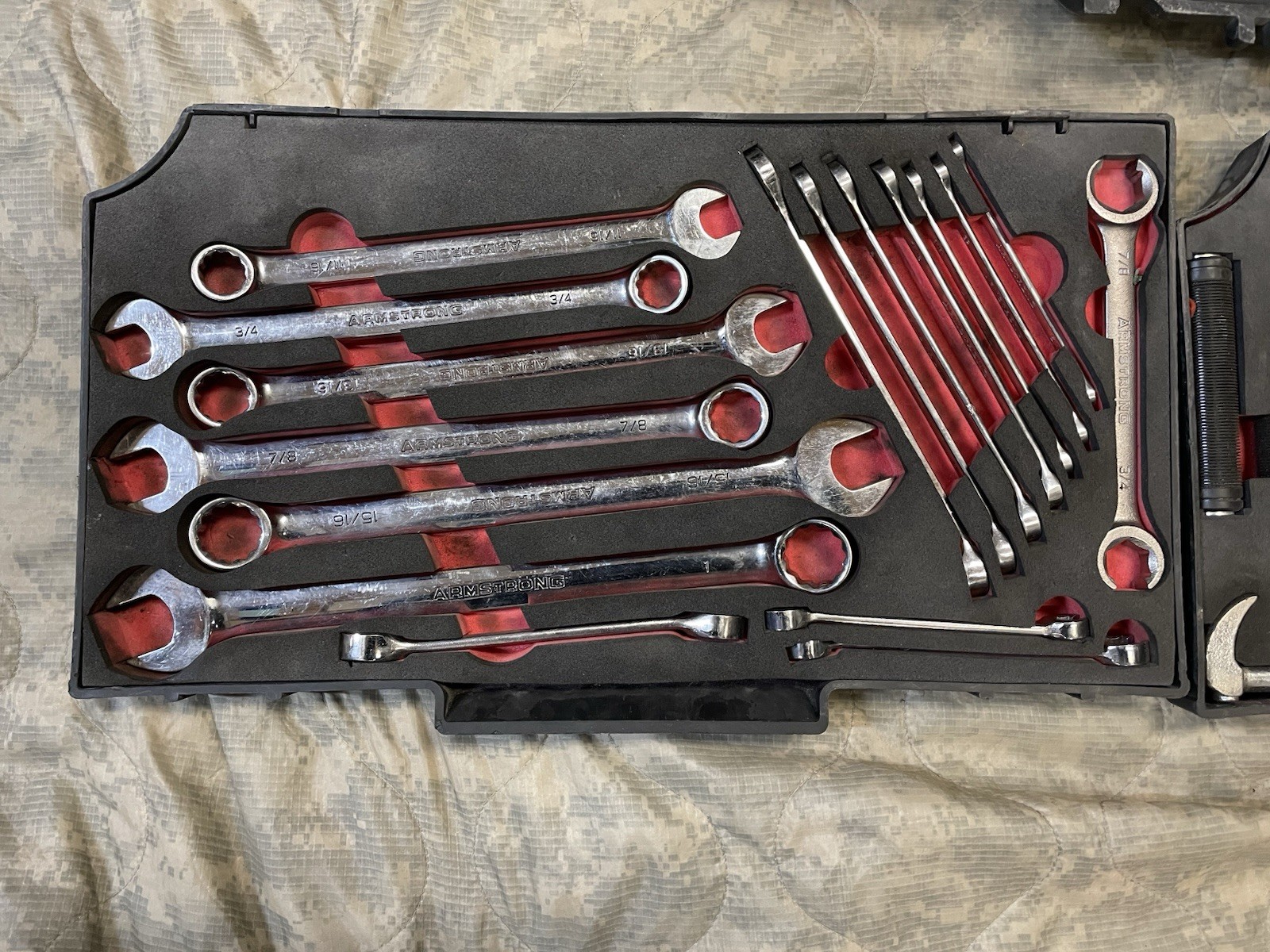 ARMSTRONG MILITARY TOOL KIT SET GENERAL MECHANIC USMC GMTK with Top Tray