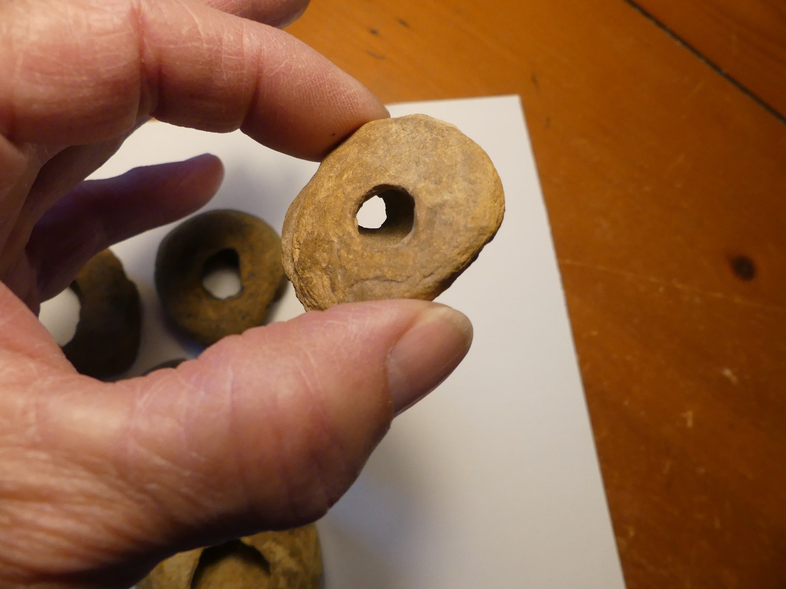 Natural Hagstone Collection – 6 Pieces – Naturally Holed Stones – Protection