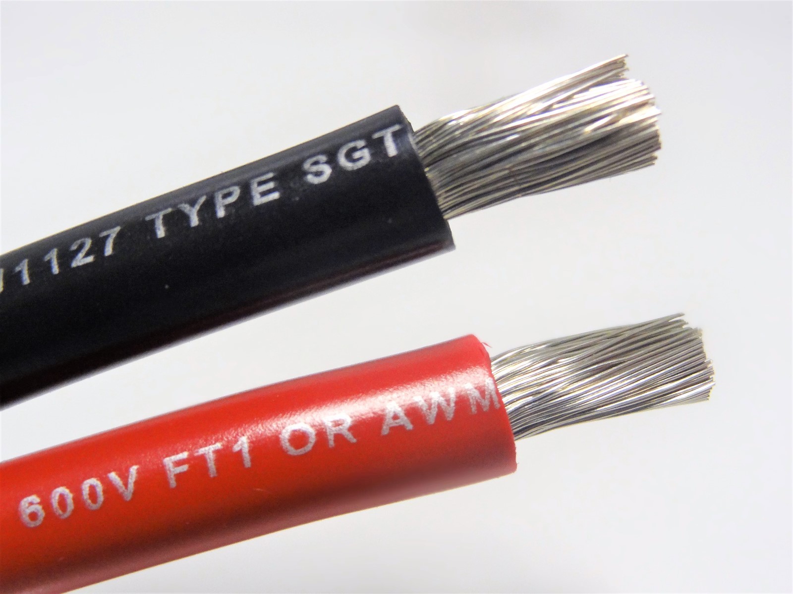 6 AWG GAUGE BLACK & RED MARINE TINNED COPPER BATTERY CABLE BOAT WIRE USA 5 FT EA