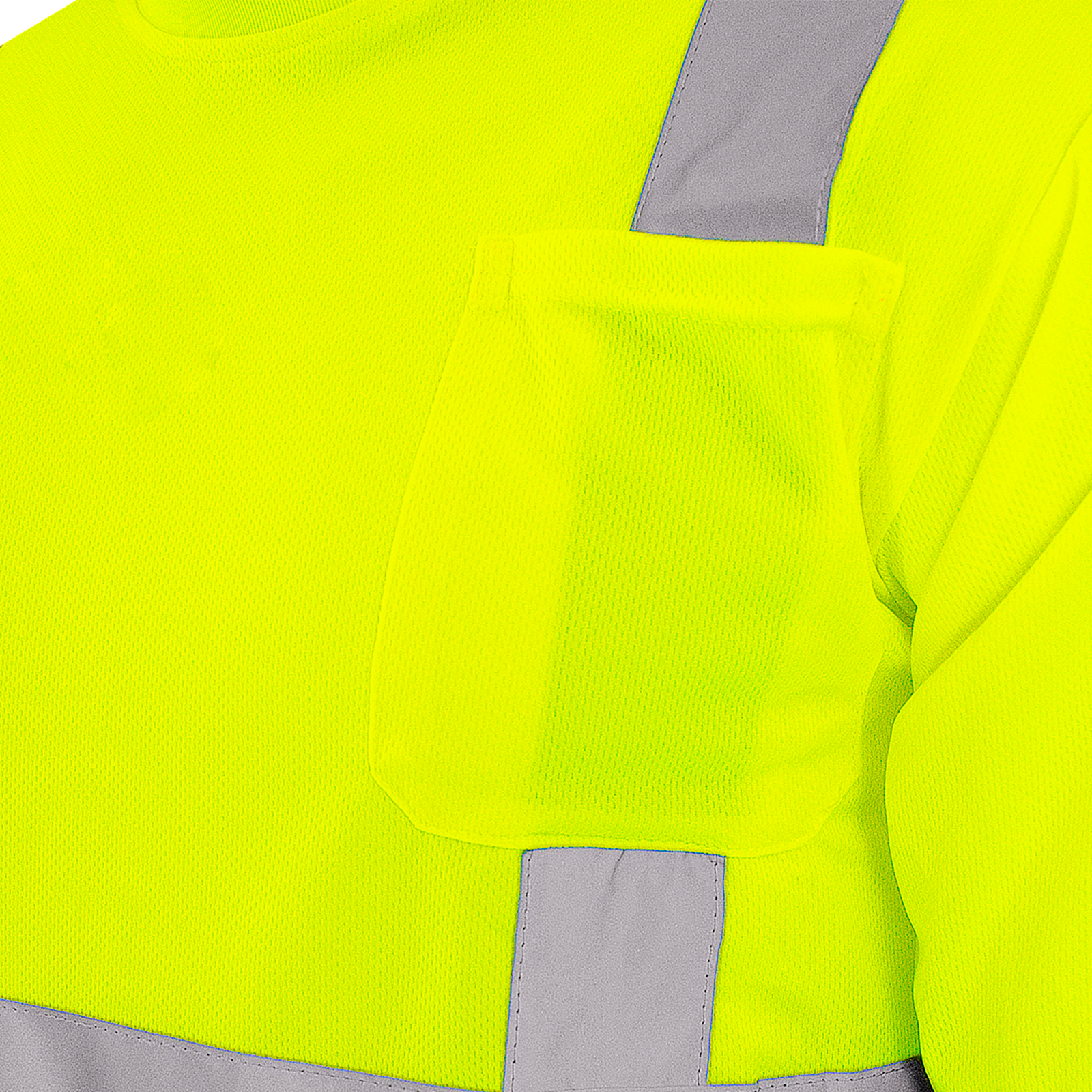 5-Pack Hi-Vis ANSI Class II Reflective Safety T-Shirts Lime