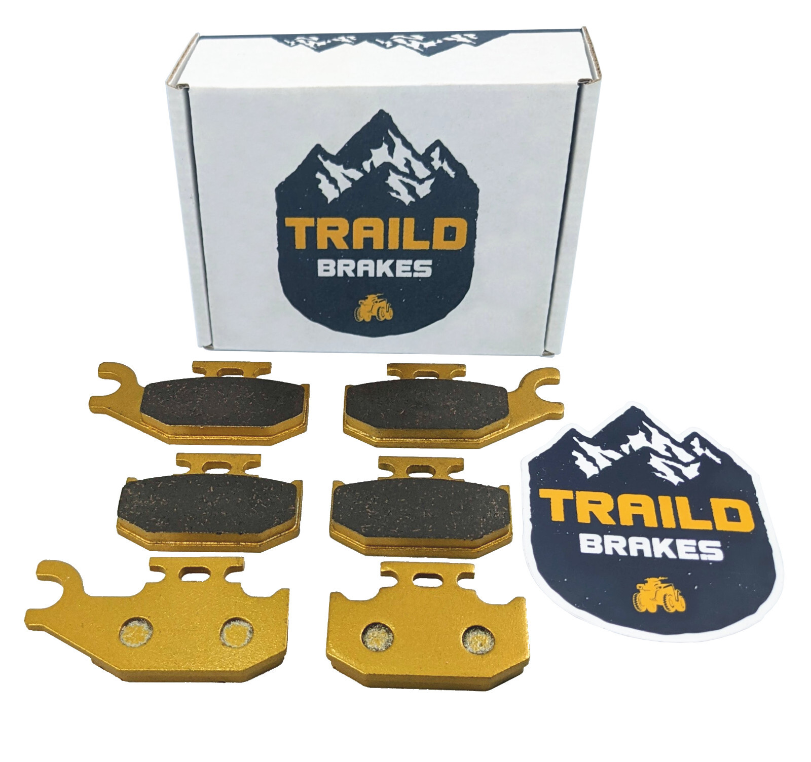 Can-Am Outlander 400, 500, 650, 800 2004-2012 Ceramic Front & Rear Brake Pad Set