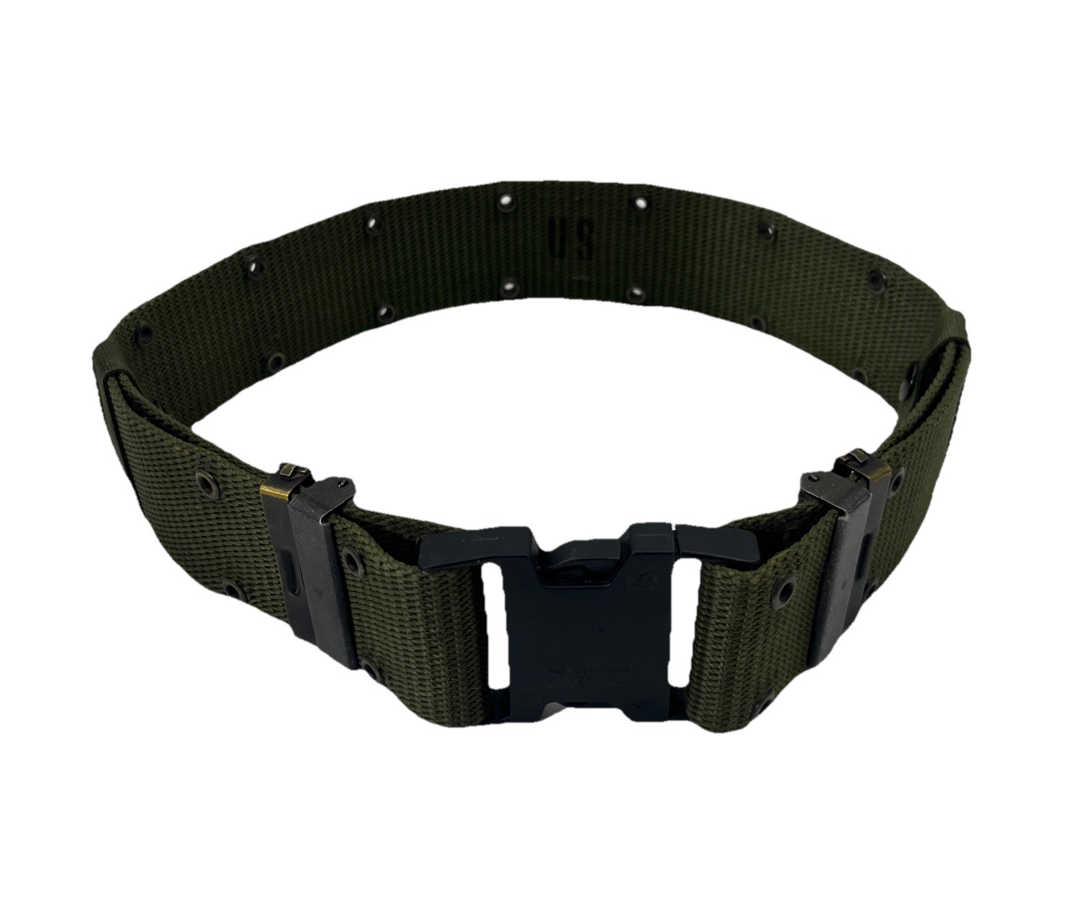 US Military Nylon Individual Equipment Belt OD Green Size Medium