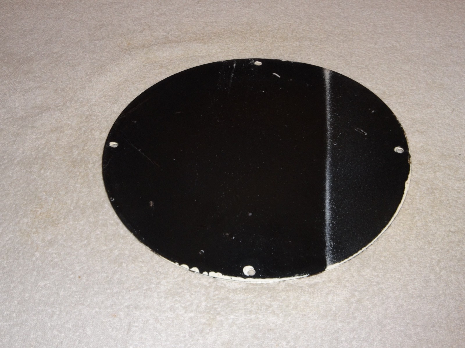 VINTAGE MACK🐶TRUCKS BUSES GASOLINE DIESEL 11 3/4" PORCELAIN METAL OIL DOG SIGN