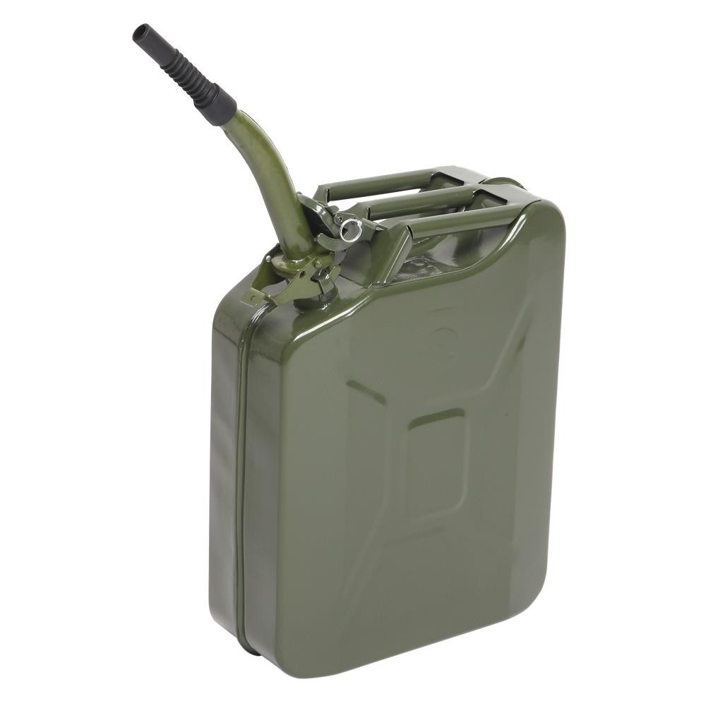 Fuel Can 5 Gal 20L Steel Gasoline Gas Fuel Tank Military Emergency Fuel  Can