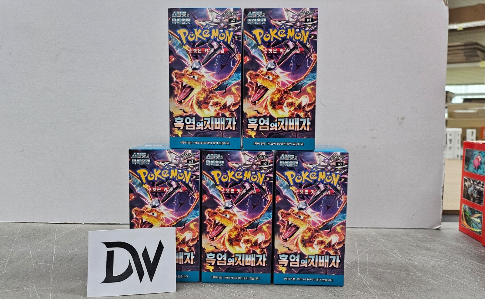 [5 Box] Pokemon Card Scarlet&Violet Ruler of the Black Flame Booster Box korean