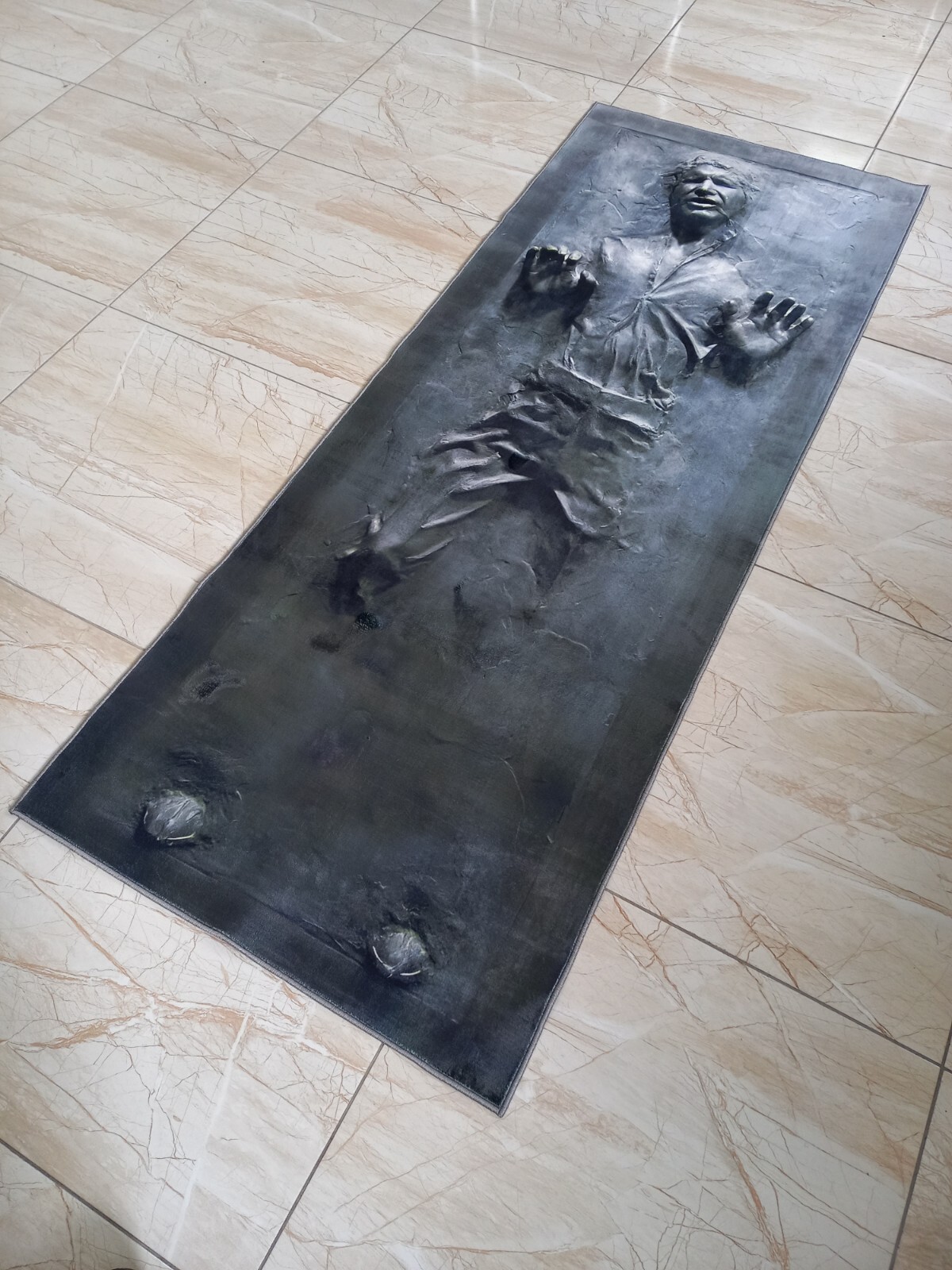 Han Solo Runner, Han Solo Carbonite Rug, Star Wars Gift