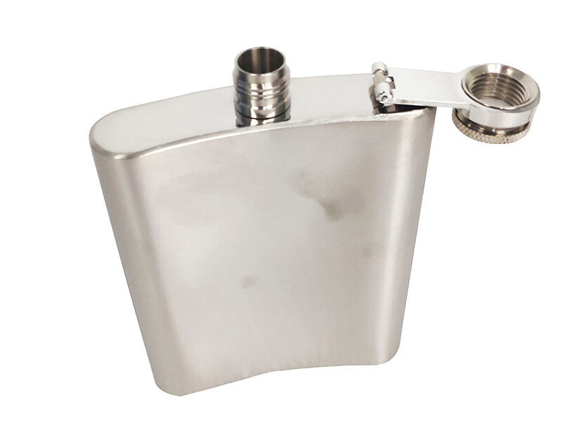 7oz Pocket Flask with Funnel Stainless Steel Portable Wine Pot 190ml