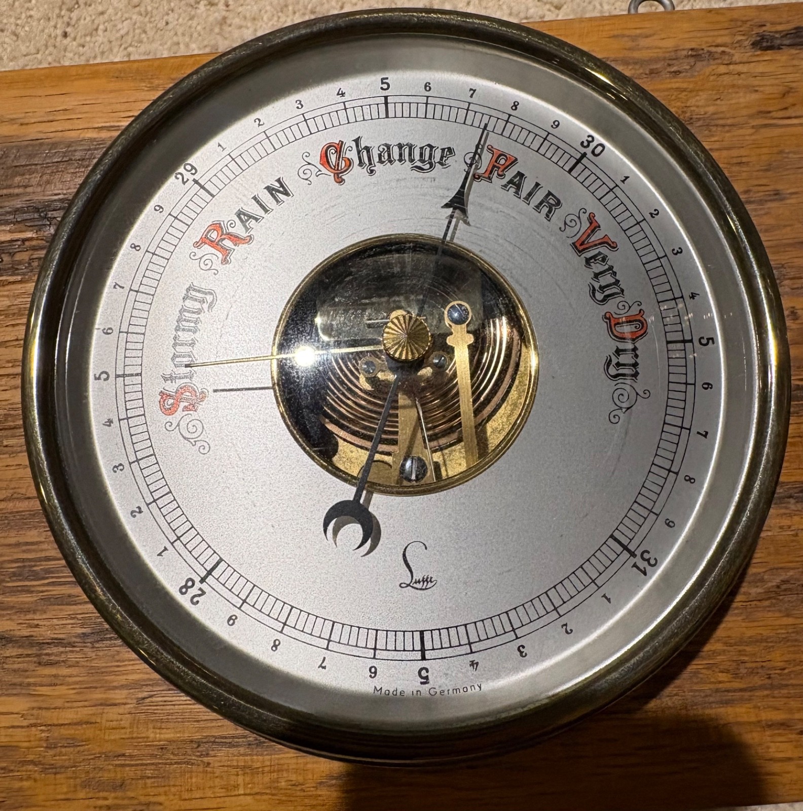 1870 Great Lakes shipwreck artifact, Lufft thermometer, barometer, hydrometer