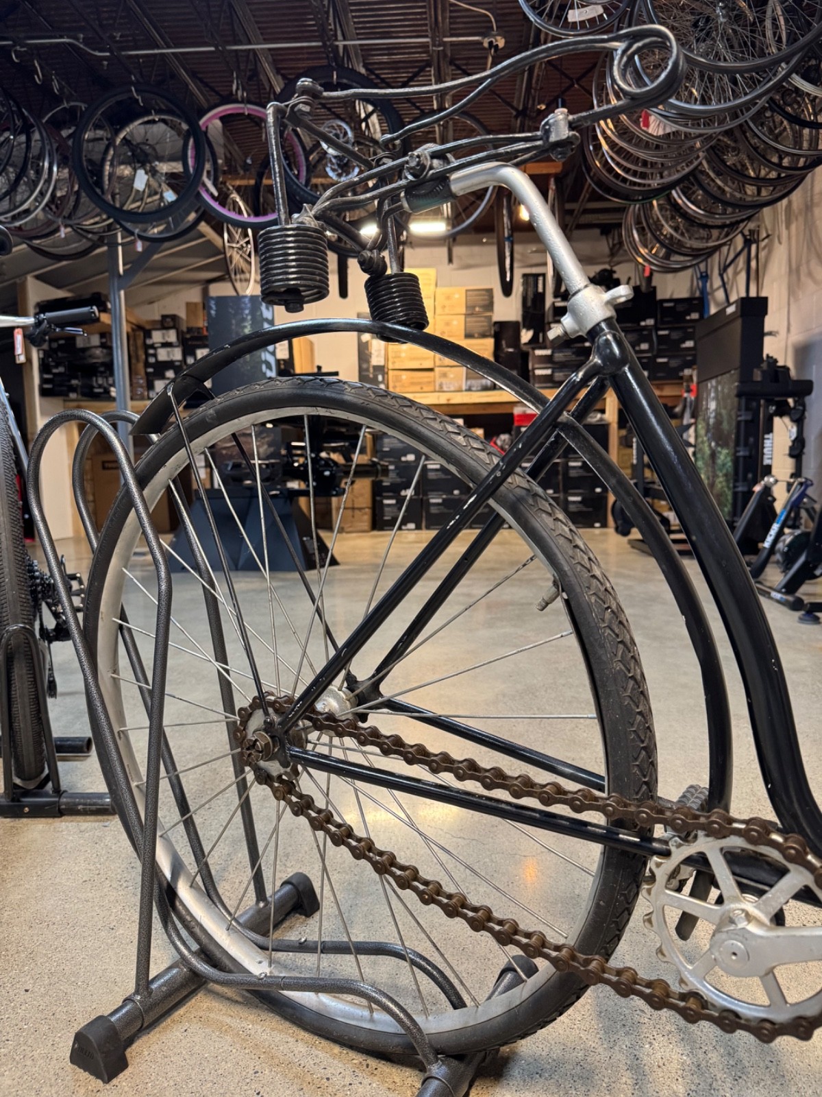 Antique Safety Bicycle c.1890s–1910 Spoon brake Early Bike Vintage- Very Rare!