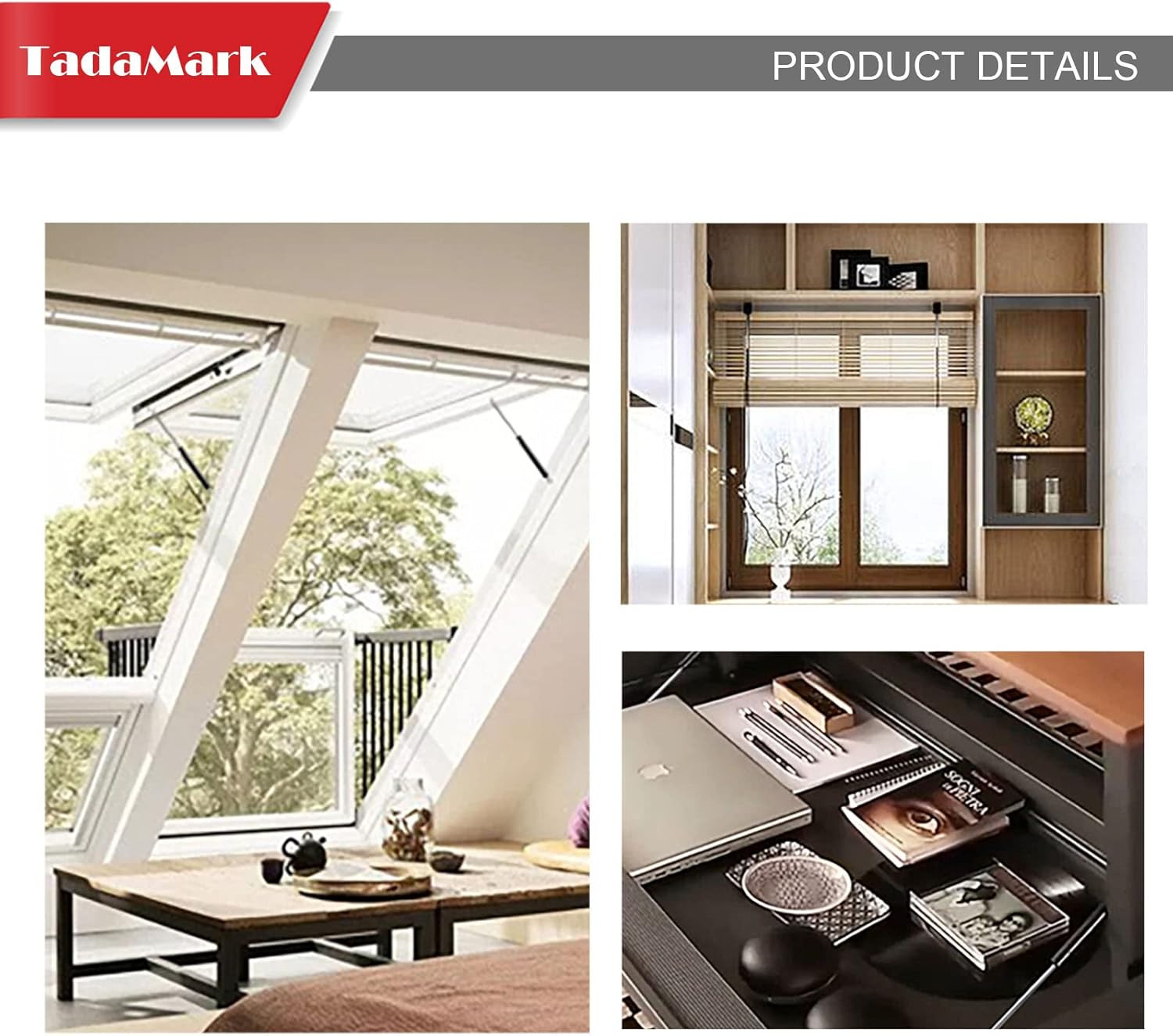 2pc 17" 120lb Heavy Duty Gas Struts for Leer RV Bed Boat Hatch Shocks C16-10171