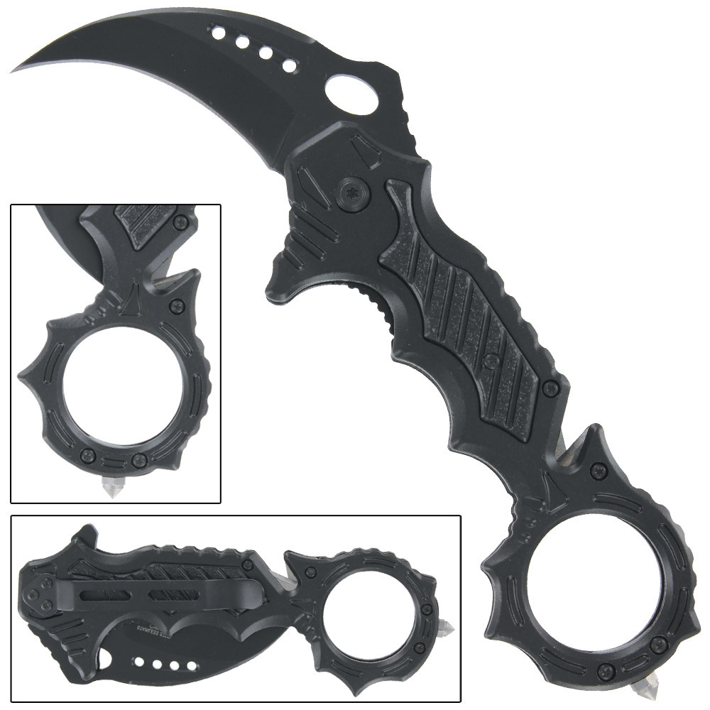Mortuary Affair Tactical Karambit Knife | Force Traction Emergency EDC Defense