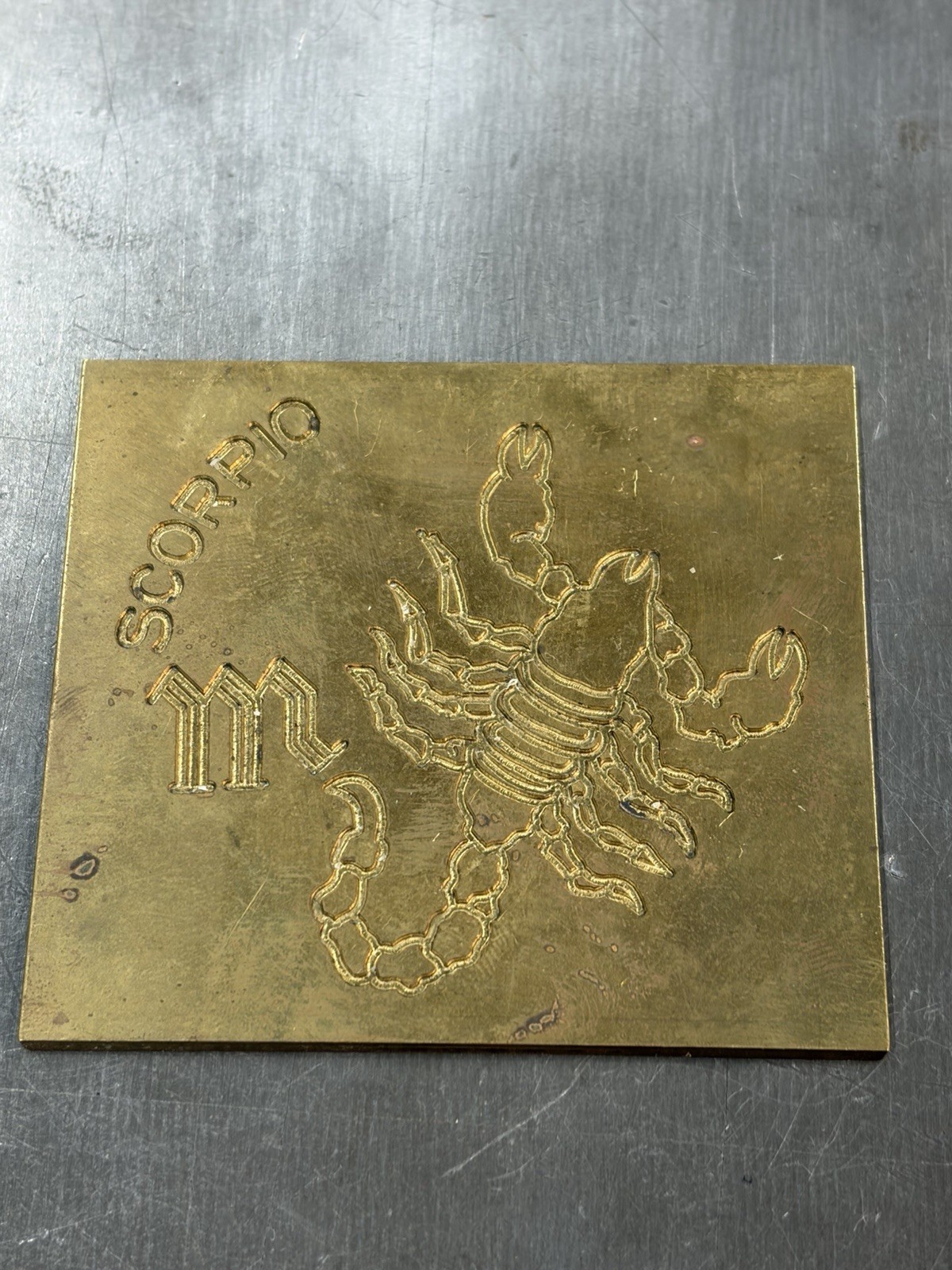 12 SIGNS OF THE ZODIAC MASTER TEMPLATES SOLID BRASS FROM NEW HERMES ENGRAVER