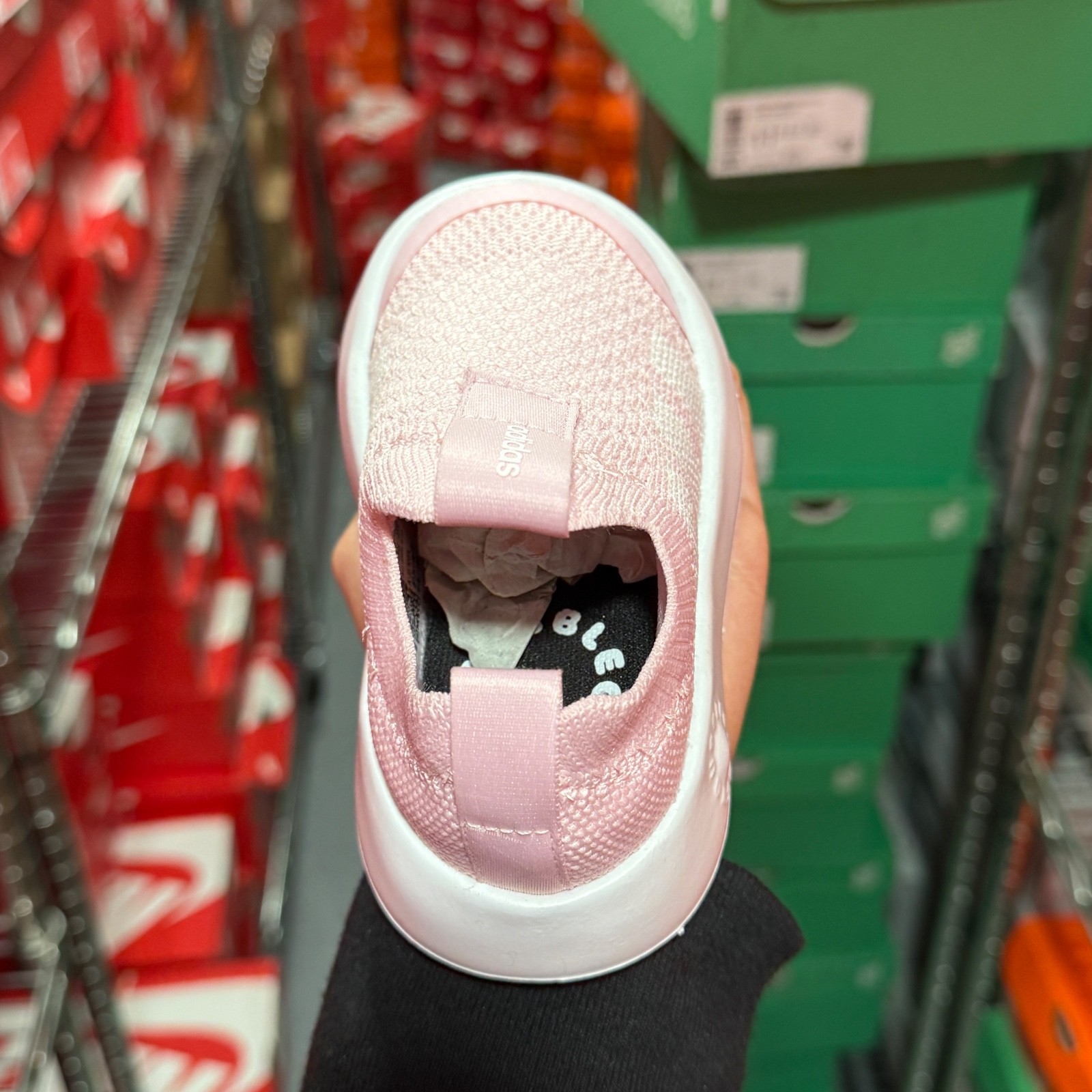 adidas Toddler Bubblecomfy Purple Slip-On Shoes JS1084