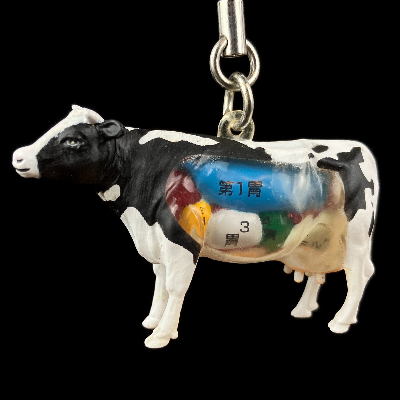 Takara Tomy Yujin Cow Anatomy Fully Visible Edible Animals Strap Keychain Figure
