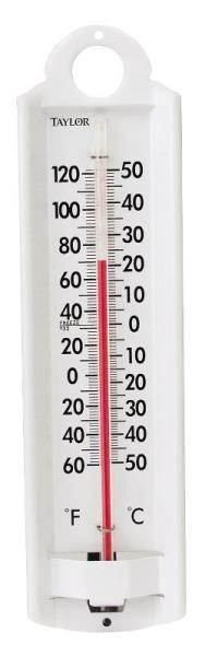 NEW TAYLOR 5135 9" ALUMINUM INDOOR & OUTDOOR THERMOMETER 6230361