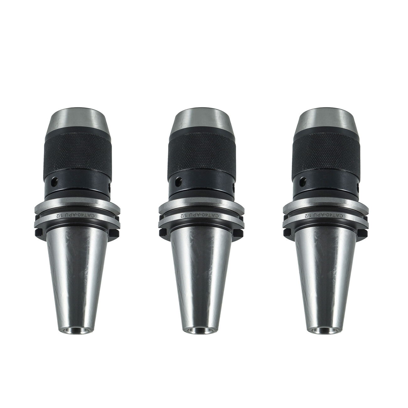3pcs CAT40 Keyless Drill Chuck 1/2'' Fits On Haas CNC Easy Great Tool Holder US