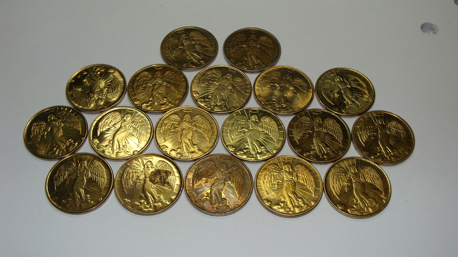 Guardian Angel token for luck and protection.