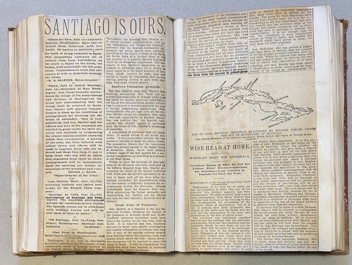 Antique Scrapbook Of Spanish-American War, 1898