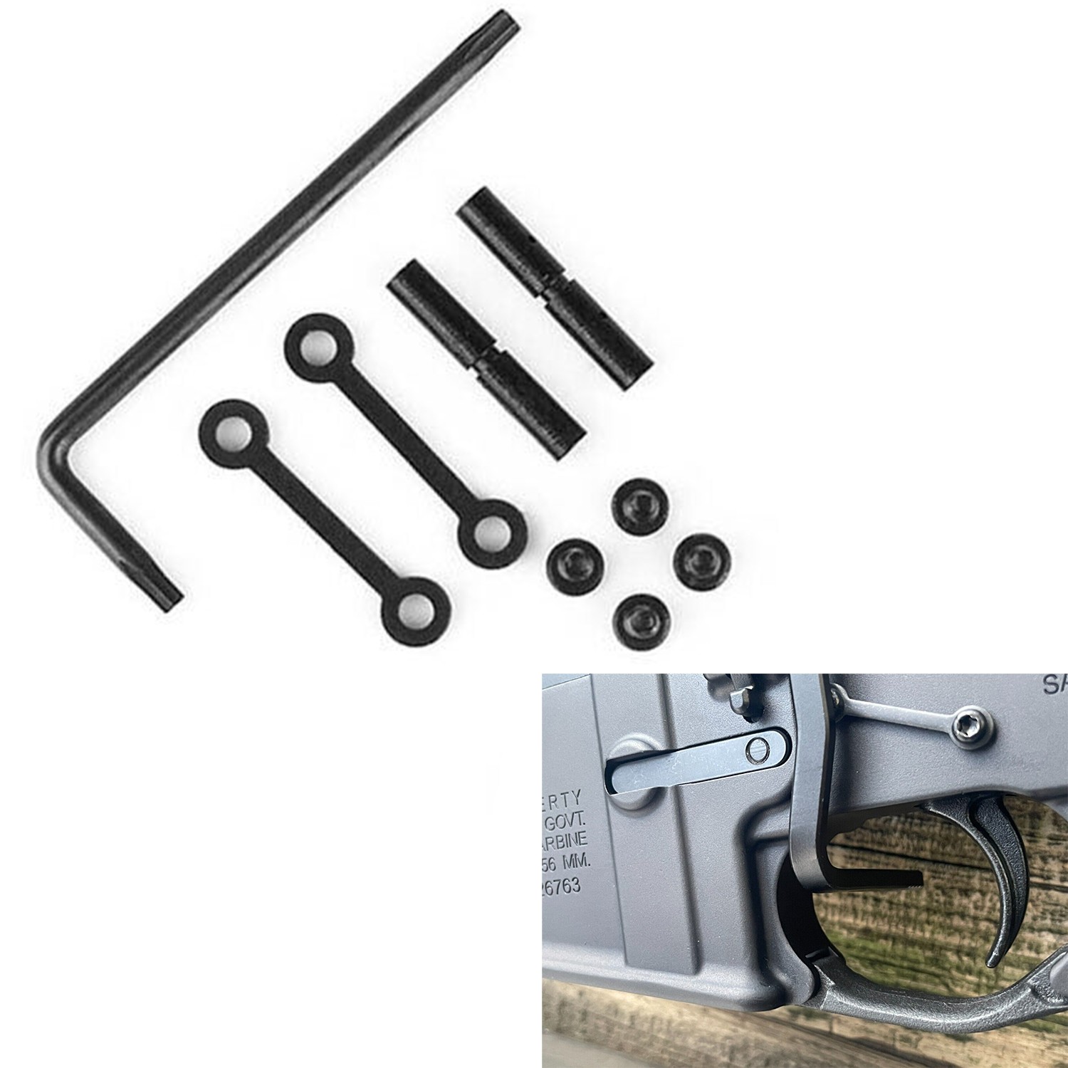 4 Pack Anti Walk Trigger Kit for.154 Small Pinholes Non-Rotation High Precision