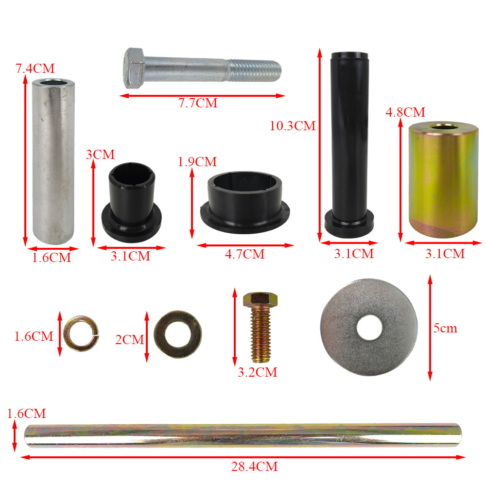 Rear A-Arm Bushing Shaft Blot Kit Left Right for Polaris Sportsman 500 800 03-10