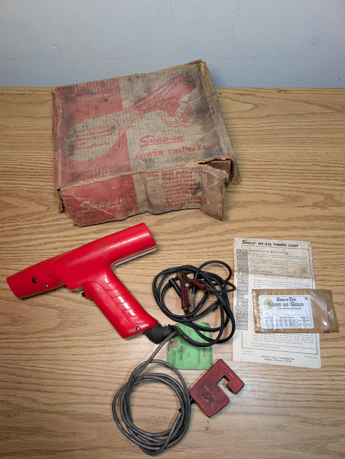 Vintage Snap On MT212 Timing Light - FOR PARTS - USED