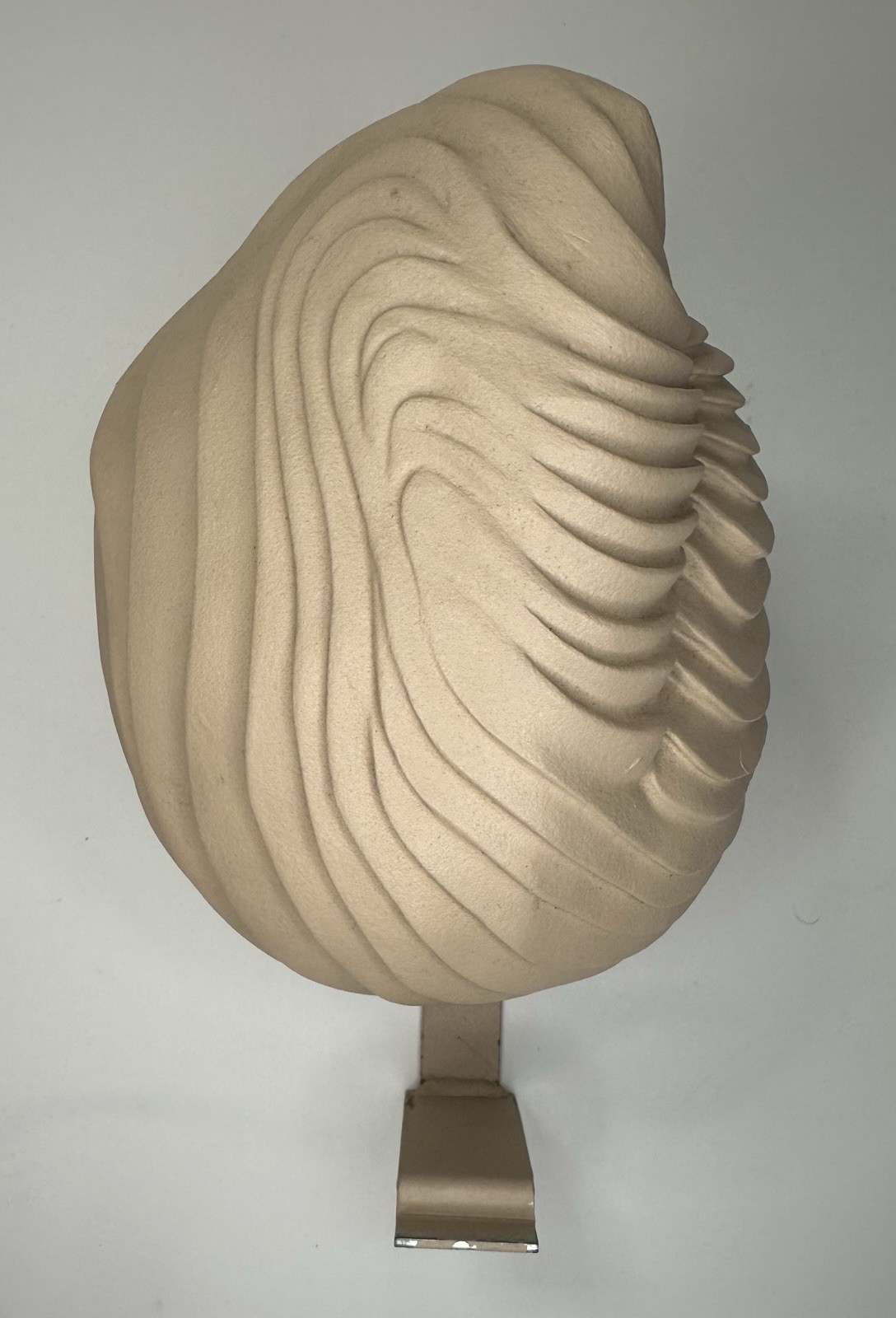 Mannequin Head Male Hard Plastic Metal Bracket Vintage Store Display