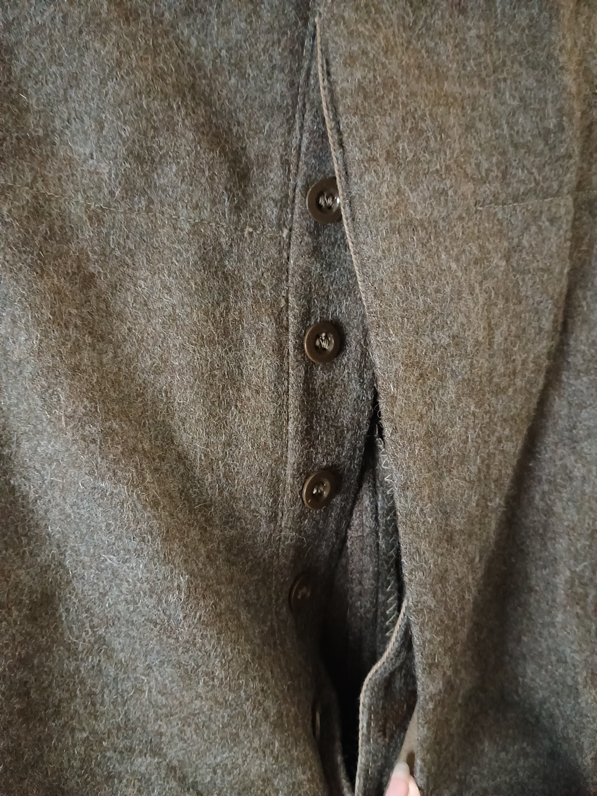 VTG French Army Green Wool Field Pants 1953 Francois Heynen Vestimentaire No 14