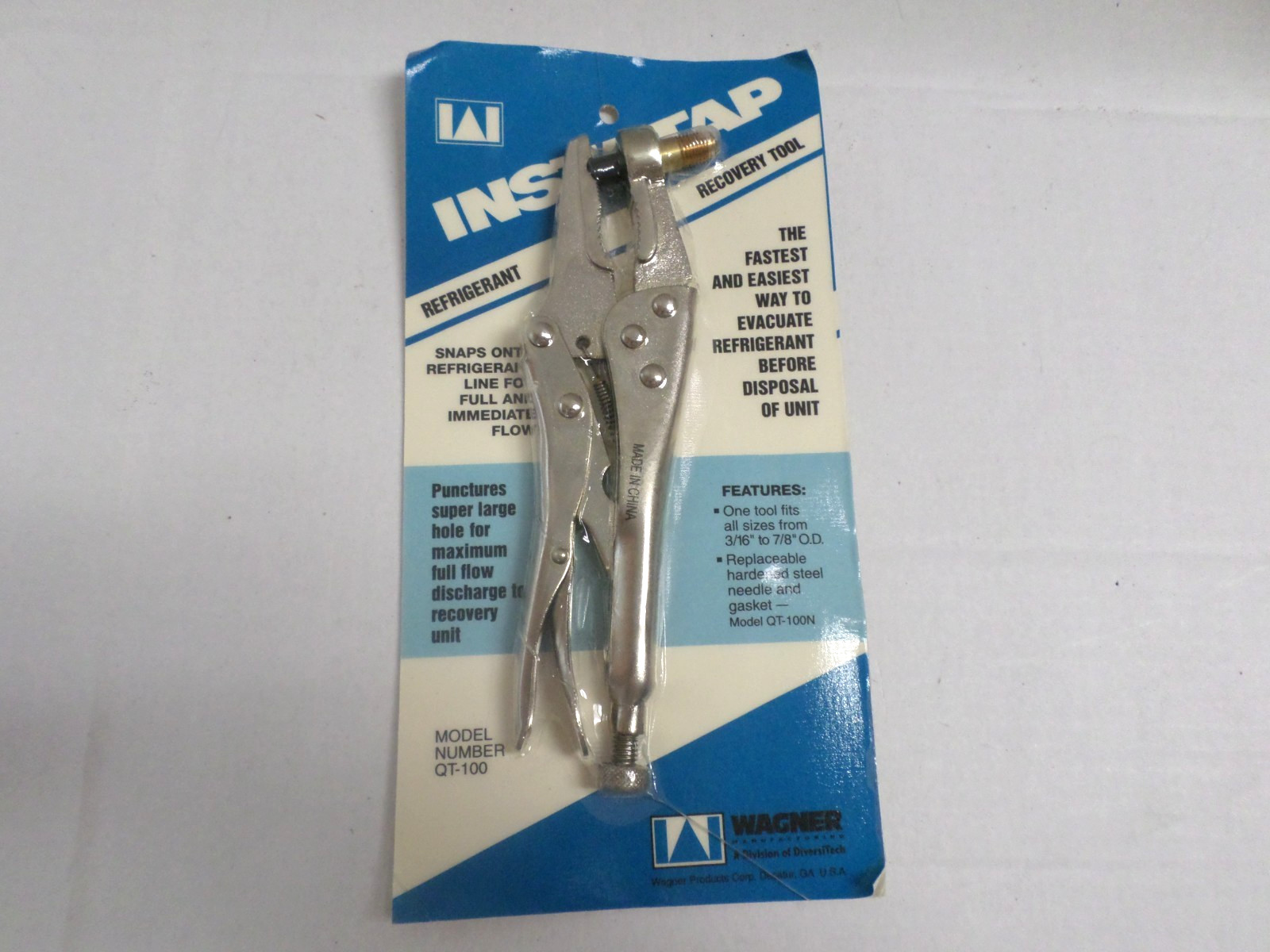 Wagner Insta-tap Refrigerant Recovery Tool      Model QT-100
