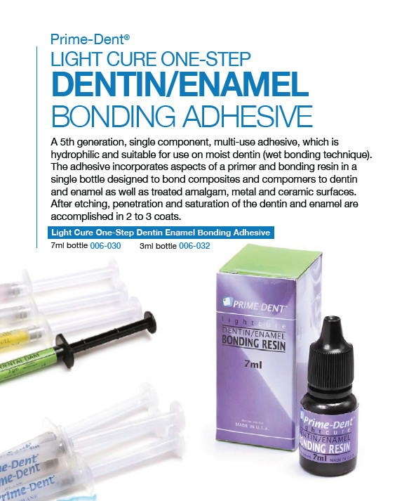 PRIME-DENT Dental Light Cure Dentin Enamel Bonding Resin 7 mL Bottle USA DEALER
