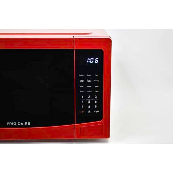 Frigidaire 0.9 Cu Ft Red Countertop Microwave Oven Compact & Powerful Microwave