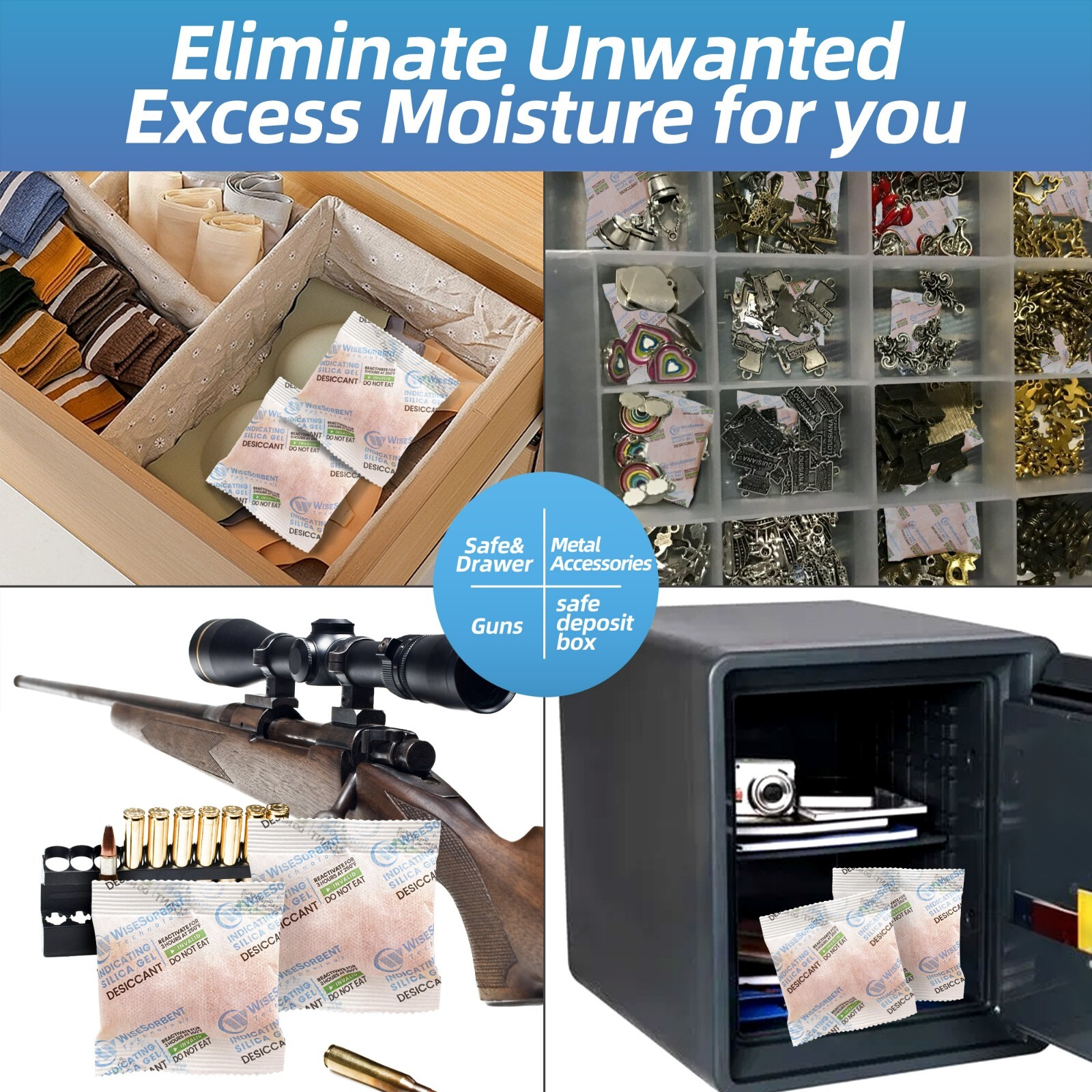 30Pcs 20g Silica Gel Packets, Desiccant Packs, Moisture Absorbers for Storage