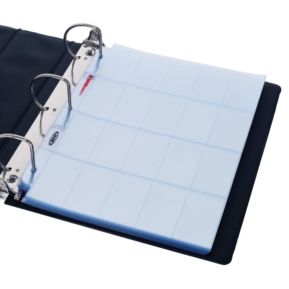 Box of 100 BCW LaserWeld 20-Pocket T206 Tobacco Trading Card Pages