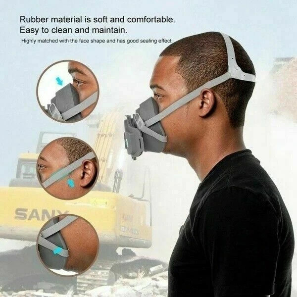 Premium Dust Respirator Mask with 10 Replaceable Filters for Industrial Protect