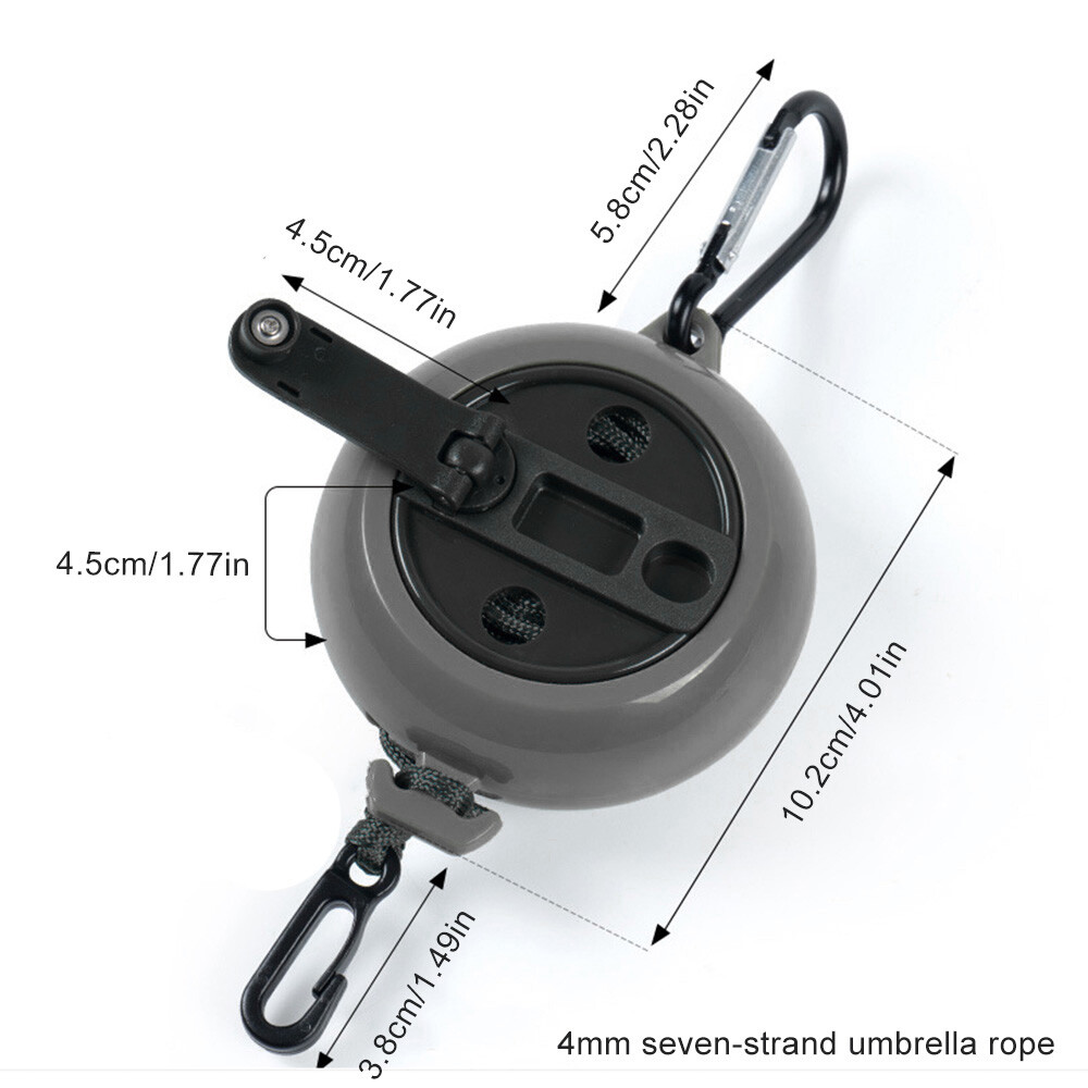 Outdoor Retractable Clothes Reel ClothesKit 33Ft Dryer Clothes Washing Line