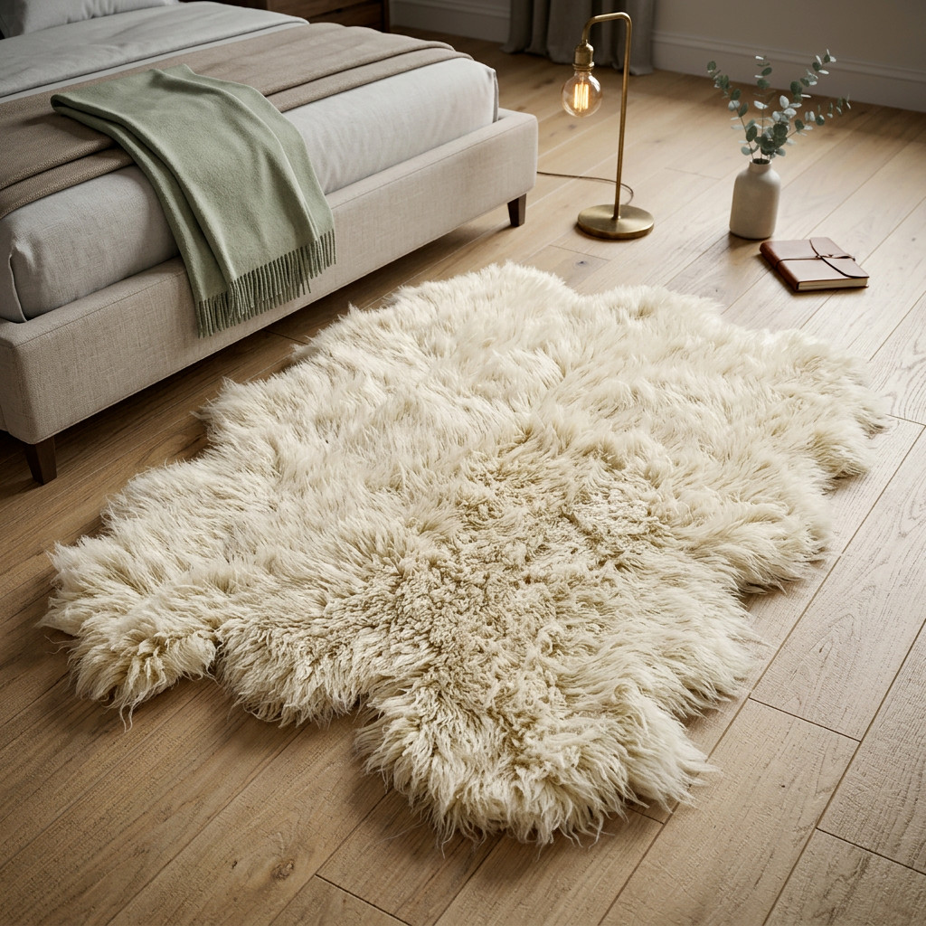 SUPER THICK SHEEPSKIN FLOKATI RUGS🌞LONG 3.5" PILE🌞100% SHAGGY WOOL  AREA RUGS