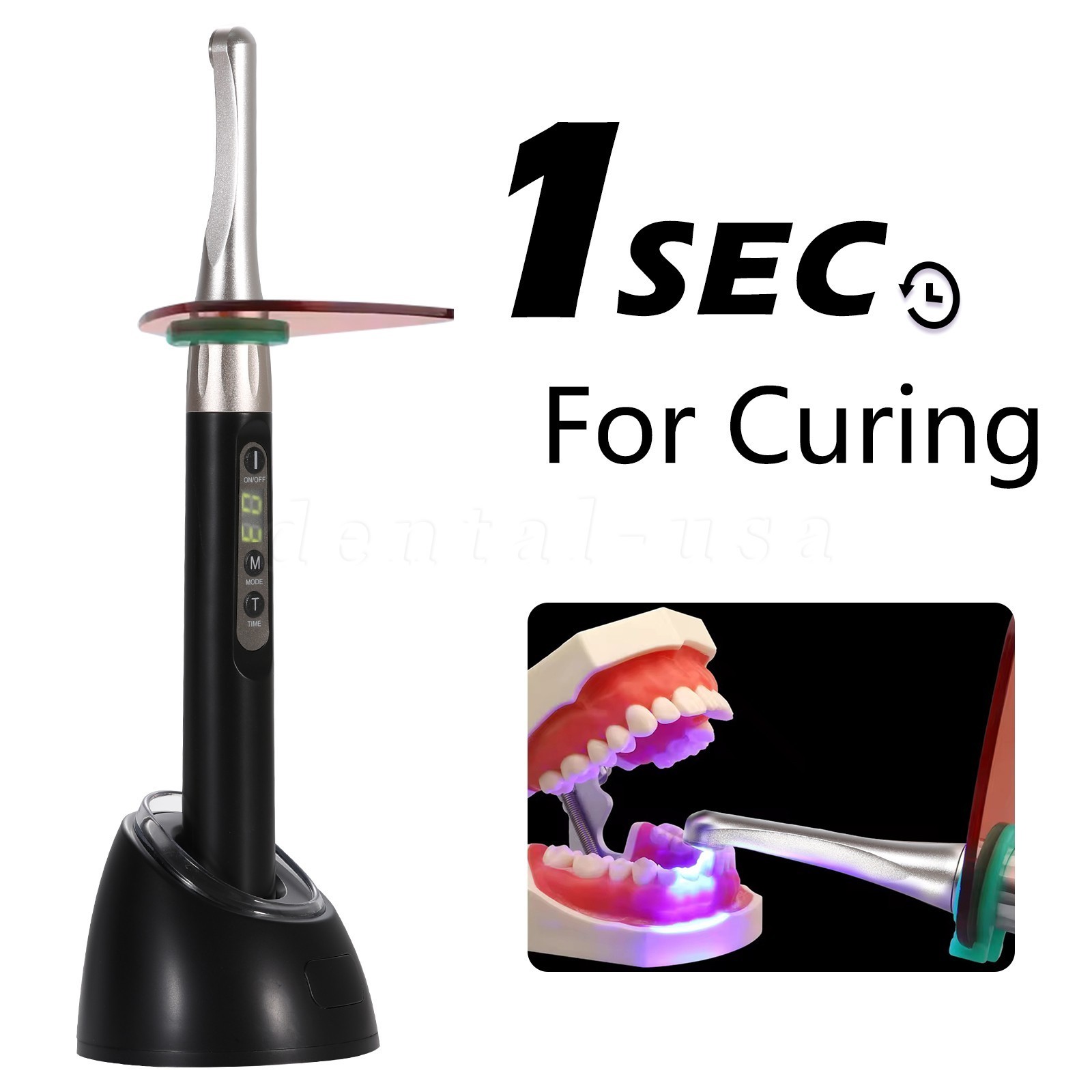 Woodpecker Style iLED Dental Curing Light Lamp 1 Sec Resin Cure 2500mw/c㎡ FDA