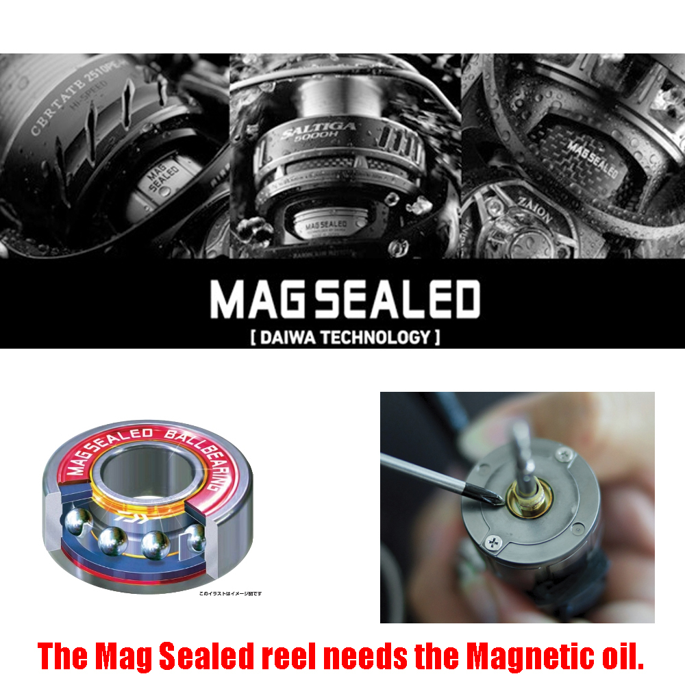 MF Fishing Magnetic Fluid Oil For Daiwa Mag Sealed Reel Steez Certate Luvias
