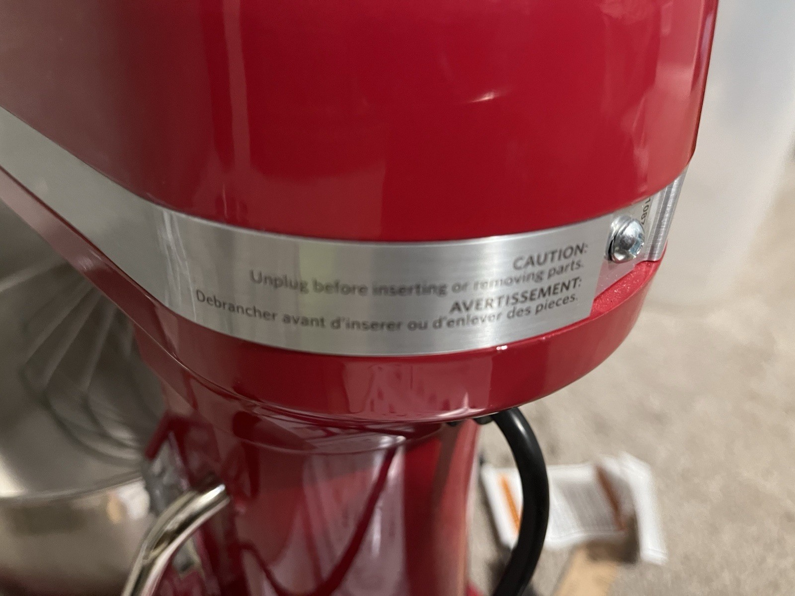 NOS KitchenAid KP26M9XCER 6 Quart 590 W Bowl-Lift Stand Mixer Ultra Power Soft 7