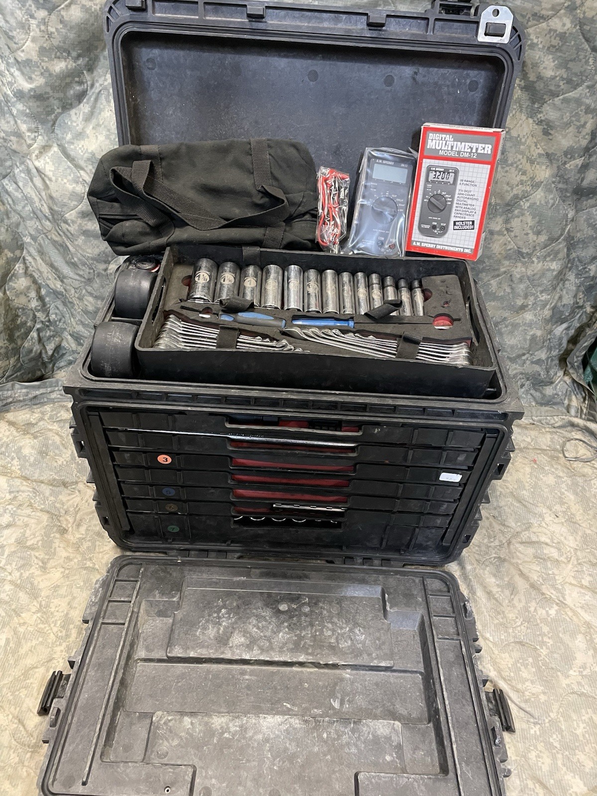 ARMSTRONG MILITARY TOOL KIT SET GENERAL MECHANIC USMC GMTK with Top Tray