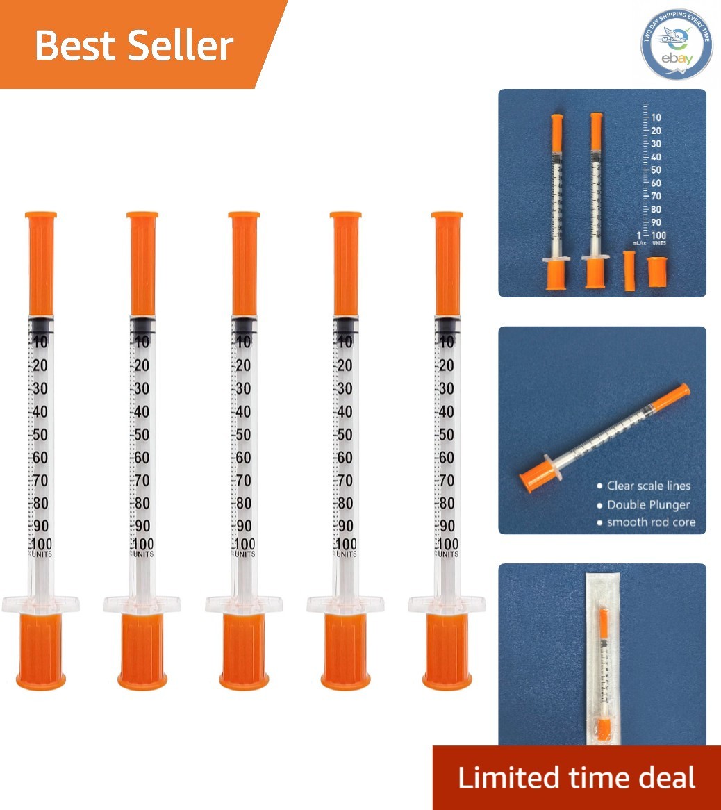 Compact 1mL 31G 5/16in Syringes - 100 Pack for Industrial Applications