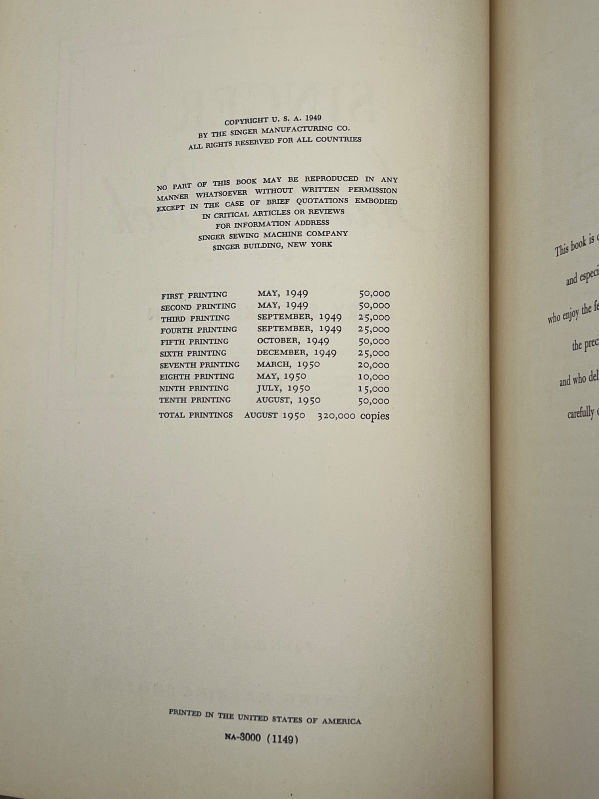 Vintage 1950 SINGER SEWING BOOK Illustrated Home Techniques By Mary Picken HC