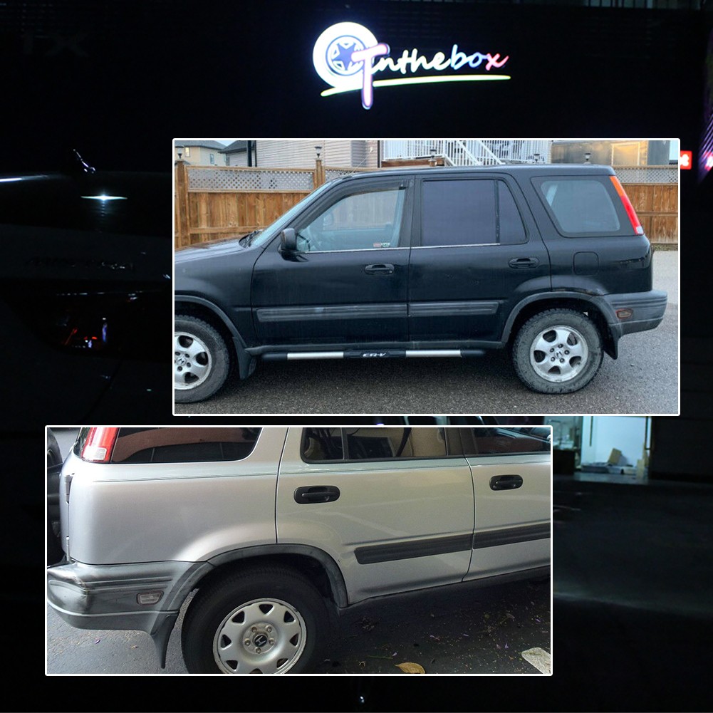 2PCS Clear Lens Rear Bumper Side Marker Light Lamps For 1997-2001 Honda CR-V CRV