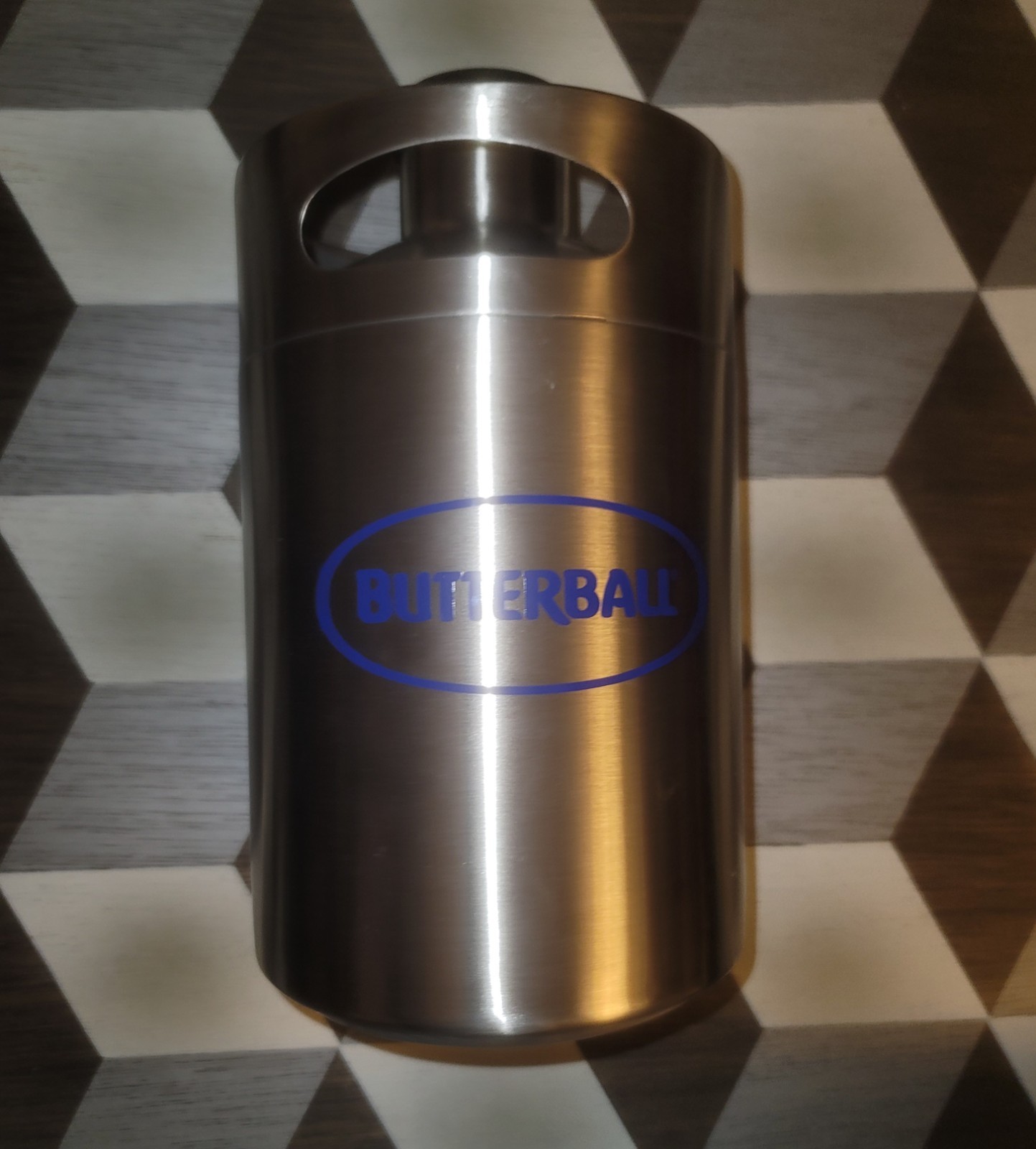 64OZ Mini Keg Growler Butterball Tap Stainless Steel Portable Beer Keg
