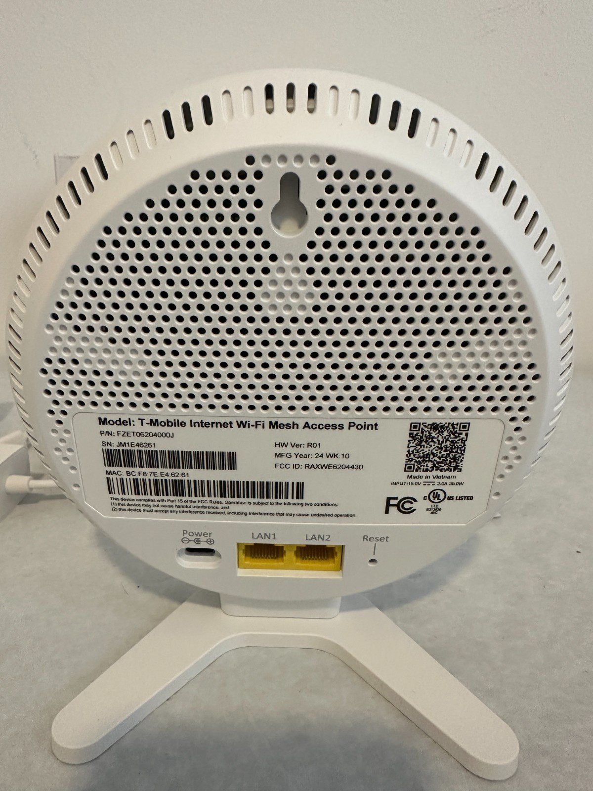 T-mobile Internet Wi-Fi Mesh Access Point FZET06204000J.
