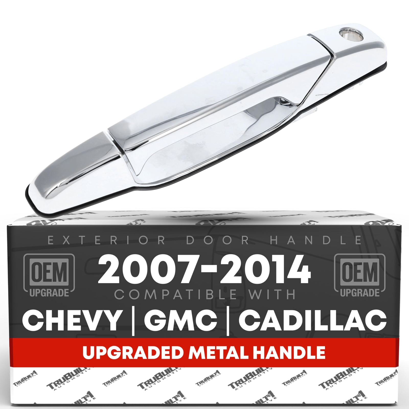 Driver Door Handle for Silverado, Sierra, Escalade - Chrome, Keyhole - Front ...