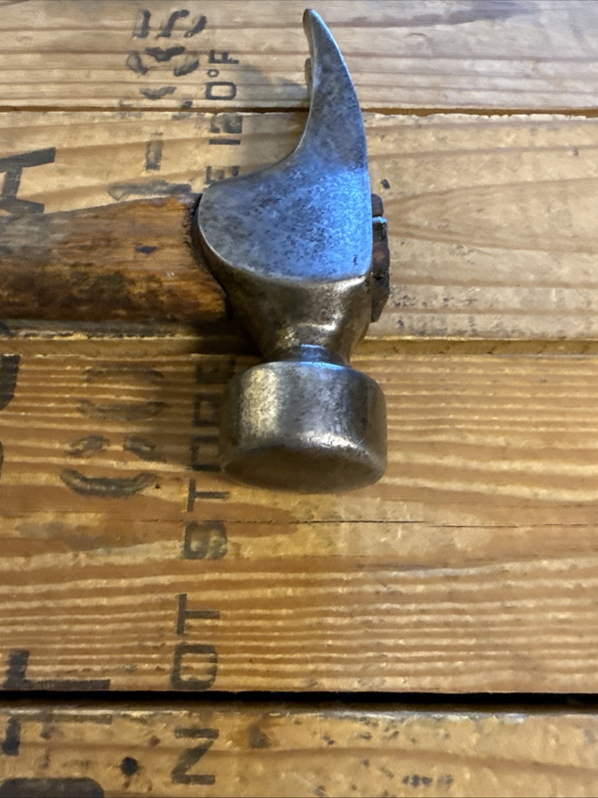 Rare Vtg Dalluge Straight Claw California Framing Hammer Original Handle 19 Oz